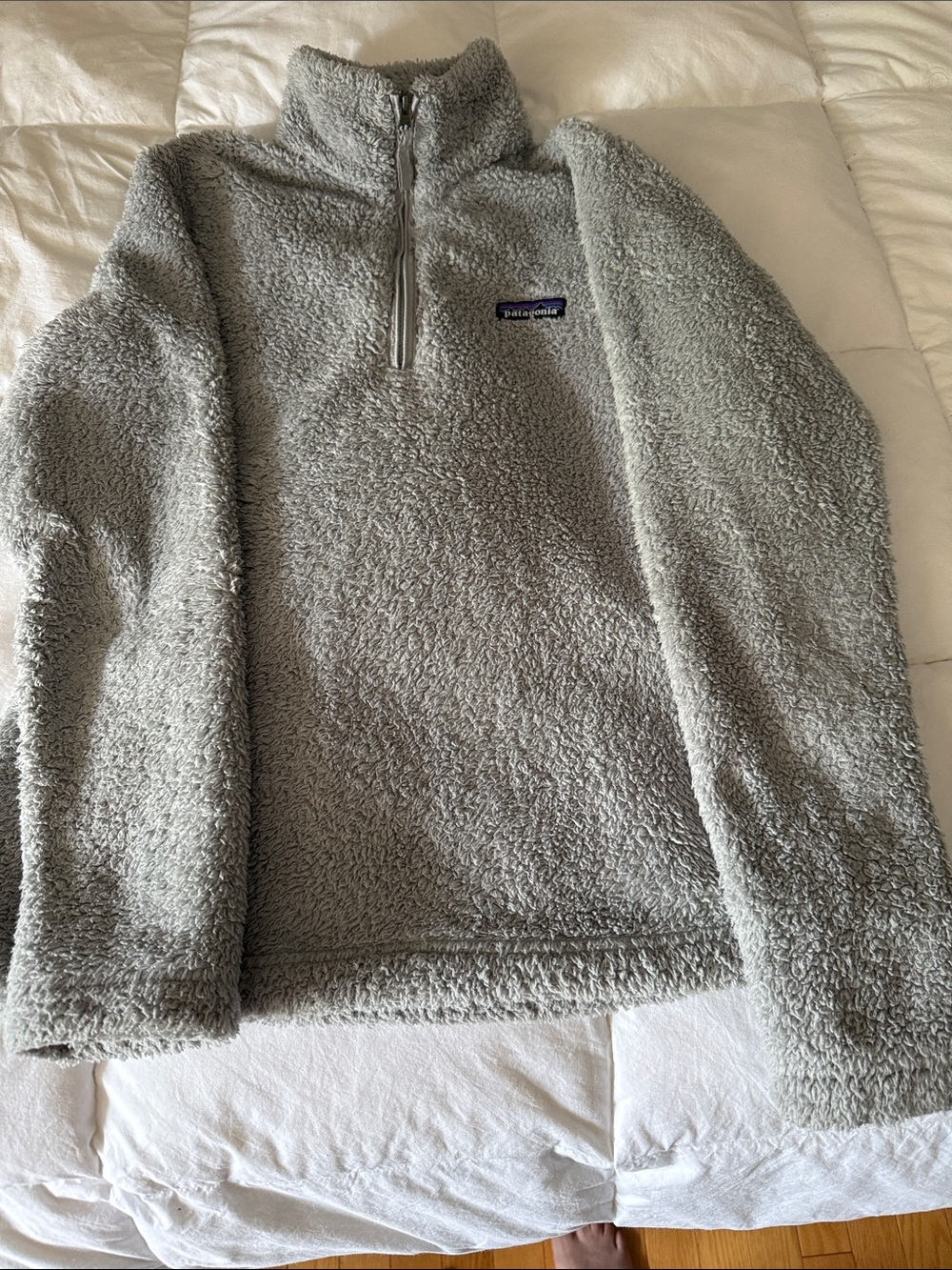 Patagonia Gray unisex Zip-Up Fleece Pullover med